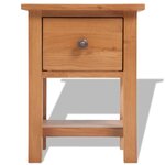 vidaXL Tables de chevet 2 Pièces 36x30x47 cm bois de chêne massif
