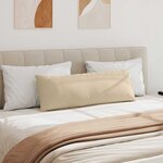 vidaXL Coussins de canapé 2 Pièces Crème 120 x 40 cm tissu