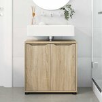 vidaXL Armoire de lavabo de salle de bain Chêne Sonoma 60 x 30 x 60 cm