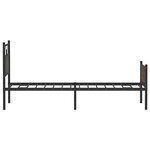 vidaXL Cadre de lit sans matelas chêne marron 90x190cm bois ingénierie