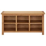 vidaXL Étagère à chaussures 90x37x45 cm Bois de chêne solide