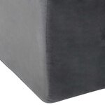 vidaXL Coussin pour jambes Gris 68 x 41 x 21 cm
