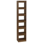 vidaXL Bibliothèque/Séparateur de pièce Chêne Marron 40x30x198 cm