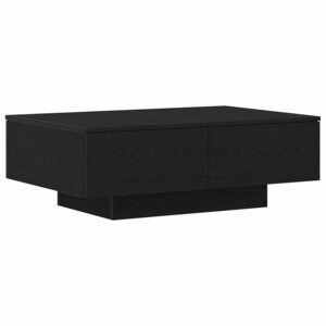 vidaXL Table basse Chêne noir 90 x 60 x 31 cm Bois d'ingénierie