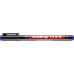 Feutre Permanent 143 b bleu 1-3 mm x 10 EDDING