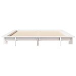vidaXL Cadre de lit sans matelas blanc 150x200 cm bois de pin massif
