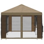 vidaXL Abri de jardin avec parois 6 x 3 m Beige Polyester et Acier