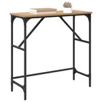 vidaXL Table console Chêne artisanal 75 x 32 x 75 cm Bois d'ingénierie