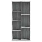 vidaXL Armoire à livres Sonoma gris 50x25x106 cm