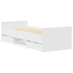 vidaXL Cadre de lit sans matelas blanc 90x190 cm