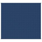 vidaXL Couverture lestée Bleu 220x230 cm 15 kg Tissu