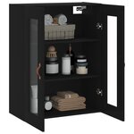 vidaXL Armoire murale noir 69 5x34x90 cm