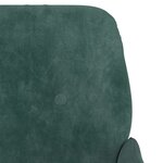 vidaXL Fauteuil Vert foncé 62x79x79 cm Velours