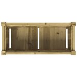 vidaXL Jardinière avec pieds 70x31x70 cm bois de pin imprégné