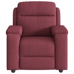 vidaXL Fauteuil inclinable Rouge bordeaux Tissu