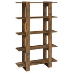 vidaXL Bibliothèque/Séparateur de pièce Chêne fumé 100x30x160 cm