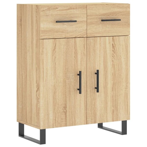 vidaXL Buffet chêne sonoma 69 5x34x90 cm bois d'ingénierie