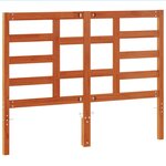 vidaXL Tête de lit cire marron 135 cm bois massif de pin