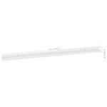 vidaXL Étagères murales 2 Pièces Blanc brillant 115x9x3 cm