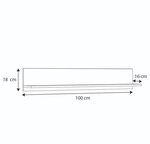 Etagère 100 cm bois foncé