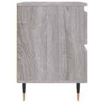 vidaXL Table de chevet sonoma gris 40x35x50 cm bois d’ingénierie