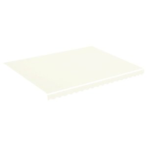 vidaXL Tissu de remplacement pour auvent Crème 4 5x3 5 m