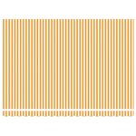 vidaXL Auvent Rétractable Orange et Blanc 450x300 cm tissu