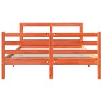 vidaXL Cadre de lit sans matelas cire marron 160x200cm bois pin massif