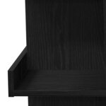 vidaXL Table de bar Chêne noir 100 x 48 x 101 5 cm Bois d'ingénierie