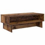 vidaXL Table basse Bois ancien 100 x 46 x 35 cm Bois d'ingénierie