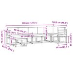 vidaXL Ensemble de canapés d'extérieur 7 pc Blanc et Beige Polyester