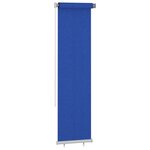 vidaXL Store roulant d'extérieur 60x230 cm Bleu PEHD