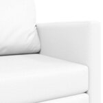 vidaXL Canapé-Lit 110cm Blanc Simili cuir