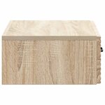 vidaXL Table d'appoint murale 59 x 34 5 x 17 cm Bois d'ingénierie