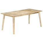 vidaXL Table de salle à manger 180x90x76 cm Bois de manguier massif