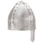 vidaXL Casque de chevalier médiéval antique pour GN Argenté Acier