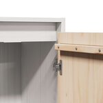 vidaXL Armoire murale Blanc 30x30x100 cm Bois de pin massif