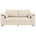 vidaXL Canapé Beige 180 x 80 x 82 cm Tissu en lin mélangé