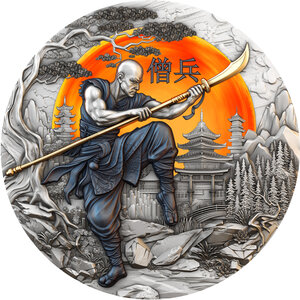 Monnaie SOHEI Warrior Path 2 Oz Argent 5$ Niue 2026 (PRÉCOMMANDE)