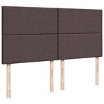 VidaXL Cadre de lit ottoman avec matelas marron foncé 160x200 cm tissu