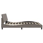 vidaXL Cadre de lit sans matelas taupe 180x200 cm tissu