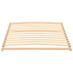 vidaXL Sommier à lattes Marron 100 x 190 cm Bois de hêtre massif