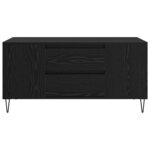 vidaXL Table basse Chêne noir 102 x 44 5 x 50 cm Bois d'ingénierie