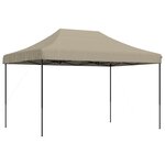vidaXL Tente de fête Taupe 279 x 410 x 315 cm Tissu Oxford