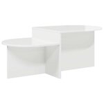 vidaXL Table basse Blanc brillant 100 x 50 x 40 cm Bois d'ingénierie