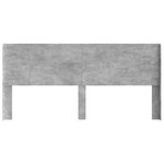 vidaXL Tête de lit Gris béton Bois d'ingénierie