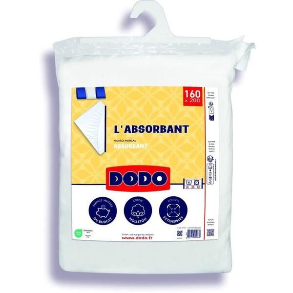 Protege matelas absorbant polyester 160 x 200 cm
