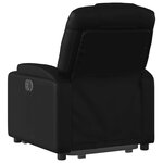 vidaXL Fauteuil inclinable électrique noir similicuir