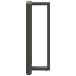 vidaXL Pieds de table de bar en T  2 pièces  anthracite  50 x 35 x (100-101) cm  acier