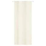 vidaXL Écran de balcon Crème 100x240 cm Tissu Oxford